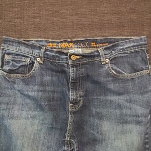Urban Pipeline Jeans Men's Sz 36x32 Blue Wash Max Flex Slim Straight 99% Cotton